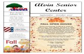 Alvin Senior Centeralvin-tx.gov/upload/page/0141/docs/Sept_Oct_2017_Newsletter.pdfAlvin Senior Center For Active Adults 50 + September - October 2017 309 West Sealy Alvin, TX 77511