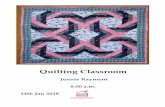 Quilting Classroom - createandcraft.com · 9. Alternating colours, align next triangle with edge of octagon and side of first triangle. Check this triangle overlaps underneath sections
