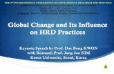 Global Change and Its Influence on HRD Practices · Global Change and Its Influence on HRD Practices ... one of important things is HRD personnel ... people with diverse characteristics