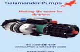 Salamander Pumps w' - Free Instruction Manuals · Salamander Pumps w' G* Making life easier for ... Salamander Pumps r LUMBING/ELECTRIC~L ... An Anti Gravity Loop ...