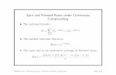 Spot and Forward Rates under Continuous Compoundinglyuu/finance1/2009/20090304.pdf · Spot and Forward Rates under Continuous Compounding