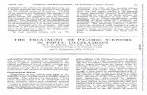 TREATMENT OF PYLORIC STENOSIS IN PEPTIC ULCERATIONSpmj.bmj.com/content/postgradmedj/30/341/145.full.pdf · THE TREATMENT OF PYLORIC STENOSIS IN PEPTIC ULCERATIONS ... often subnormal