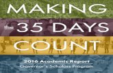 35 DAYS - Kentucky Governor's Scholars Program Reports/2016 Academic Report.pdf · the 35 days of the GSP count for our scholars. With classes, guest speakers, extracurricular activities,