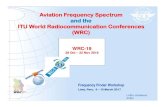 Aviation Frequency Spectrum and the ITU World ... · the ITU World Radiocommunication Conferences ... place at the ITU World Radiocommunication Conferences (WRC), ... for Wireless