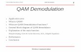 S. Brand, Philips Semiconductors, PCALE QAM Demodulation · What is QAM? o Amplitude Modulation of ... * Cascade of Transmitter & Receiver ... Philips Semiconductors, PCALE QAM Demodulation