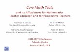 Core Math Tools - nctm.org · 2013 AMTE Conference Orlando, Florida January 24-26, 2013 Christian R. Hirsch W. Gary Martin Western Michigan University Auburn University Patrick W.