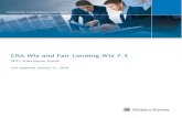 Wiz and Fair Lending Wiz 7  Wiz and Fair Lending Wiz 7.3 2017 Submission Guide Last Updated January 11, 2018