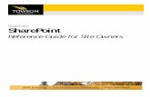 Microsoft Office SharePoint - Towson University · Microsoft Office ® SharePoint . Reference Guide for Site Owners; SharePoint: Reference Guide for Site Owners OTS Publication: SP1301