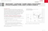 DUPONT CORIAN SINK AND LAVATORY … CORIAN® SINK AND LAVATORY POSITIONING FOR ADA COMPLIANCE Figure A-1: Illustration of ADA Guidelines Used DUPON CORIAN® SIN AND LAVATOR POSIIONING