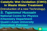 National Centre for Physics /Chemistry Department Quaid … · National Centre for Physics /Chemistry Department Quaid-i-Azam ... ¾Trustful CWO kinetics accounting for ... *Successful