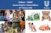 Unilever - CAGNY · Dove Deodorants: A strong global mix made even stronger by leveraging local insights . Agenda for today The role of brands Fragmentation Growth AND margin ...