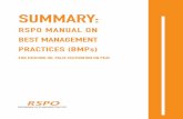 RSPO MANUAL ON BEST MANAGEMENT PRACTICES (BMPs)ledsgp.org/.../01/...BMP-for-Existing-Oil-Palm-Cultivation-on-Peat.pdf · summary: rspo manual on best management practices (bmps) for