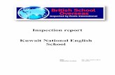 Inspection report Kuwait National English School National English School... · Inspection report, Kuwait National English School ... Islamic, Quran and social studies syllabi as laid
