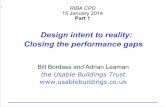 Design intent to reality: Closing the performance gaps · Design intent to reality: Closing the performance gaps ... SOURCES: S Hill, Edge debate, New Professionalism, 20 Feb 2013,