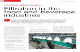 Food and beverage: Filtration in the food and beverage ...csmres.co.uk/cs.public.upd/article-downloads/Filtration in the food... · Food and beverage: Filtration in the ... including