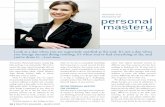 REAPING THE personal mastery - Karen Childress · David Allen, author of Getting Things Done: The Art of Stress-Free Productivity, ... Personal mastery is, well, personal. What you