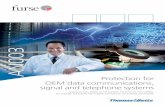 Protection for OEM data communications, signal and telephone systems ·  · 2015-11-30OEM data communications, signal and telephone systems ... Protection for OEM data communications,