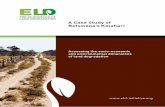 A Case Study of Botswana’s Kalahari - ELD Initiative · sioning ecosystem services (wild food, fuel, ... Land use of Botswana and study sites A CASE STUDY OF BOTSWANA’S KALAHARI