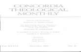 CONCORDIA THEOLOGICAL MONTHLY - CTSFW · CONCORDIA THEOLOGICAL MONTHLY Pleroma and Christology HAROLD A. MERKLINGER The Relationship Between Dogmatics and Ethics in the Thought of
