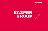 kasper groupkaspergroup.cz/media/20118/kasper_katalogA4_EN_nahled.pdfKASPER brand first appeared on the market in 1990. Our family business specializes in particular segments of the
