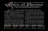 Voice of urma B - Burma Library · Published by Voice of Burma Information Group Issue No. 770, JULY 11, 2010 1995 ck atmufwdkbmvrSpwifI tywfpOfxkwfa0onf Voice of urmaB pmrsufESm