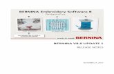 BERNINA V8.0 Update 1 · Introduction ... you will receive a USB drive installation kit with the complete installation, ... CorelDRAW Essentials X6 has now been replaced by CorelDRAW