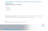Testing of Analog Video Component Signals … of Analog Video Component Signals Application Note ... 5.1 Set-Top Box with RF Signal ... 7MH107_0E Rohde & Schwarz Testing of Analog