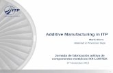 Additive Manufacturing in ITP - Lortek · Additive Manufacturing in ITP María Sierra ... FUTURE WORK 2 INDEX . 3 ... Non-Structural Features SMD T H/W