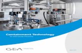 Containment Technology - CPhI Online€¦ · What level of containment do I need? GEA Design for Containment ... Our modular dispensing solutions ensure simple, ... The control system