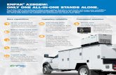 ENPAK A28GBW: ONLY ONE ALL-IN-ONE STANDS ALONE. · ONLY ONE ALL-IN-ONE STANDS ALONE. The EnPak A28 is the industry-leading power solution that gives work trucks and crews more capabilities,