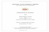 (A Public Sector Enterprise) - Central Electronics Limited SPD F.pdf · EOI No. C-2(b)/EOI/302/172/2017 CENTRAL ELECTRONICS LIMITED (A Public Sector Enterprise) 4, Industrial Area,