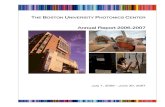Annual Report 2006-2007 - Boston University€¦ · THE BOSTON UNIVERSITY PHOTONICS CENTER Annual Report 2006-2007 July 1, 2006 - June 30, 2007