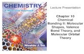 Chapter 10 Chemical Bonding II: Molecular Shapes, … · Lecture Presentation. Chapter 10 Chemical Bonding II: Molecular Shapes, Valence Bond Theory, and Molecular Orbital Theory