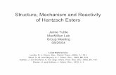 Structure, Mechanism and Reactivity of Hantzsch Esters · Structure, Mechanism and Reactivity of Hantzsch Esters ... decreases reaction rate ~104 fold. ... HEH can deliver a hydride