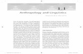 Anthropology and Linguistics - Social Sciences ASA Handbook-Ch... · Anthropology and Linguistics ... and Roman Jakobson but later forgotten in the ... context to the next (hence