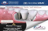 INTERNATIONAL Dental College OQ msdoo USA The Center for Reconstructive Dentistry rd 3 150 Hours Implant Certificate Programme by SmileUSA Now at SUBANG JAYA, SELANGOR MDC CPD POINTS