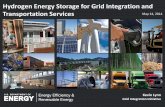 Hydrogen Energy Storage for Grid Integration and ... Energy Storage for Grid Integration and Transportation Services May 14, 2014 2 Other DOE? 2 The GTT is a DOE inter-office work