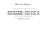 Complete NYNB parts book - Barudan Americabarudanamerica.com/.../parts/...NBME-ZN-ZQ-Aparts.pdf · 4/6 head models parts list b high speed automatic embroidery machine benyme-zn/zq-a