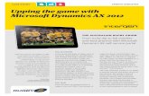 Upping the game with Microsoft Dynamics AX 2012 the game with Microsoft Dynamics AX 2012. With Intergen staff working across organisations of all ... custom software development, management