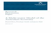 A Multi-sector Model of the Australian Economy - Reserve … · A Multi-sector Model of the Australian Economy Daniel Rees, Penelope Smith and Jamie Hall Research Discussion Paper