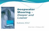 Deepwater Mooring green.pdf · STP buoy Mooring lines installed with piles, held midwater ... for screening new approaches to deepwater mooring. Title: Deepwater Mooring – Deeper