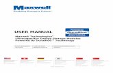 USER MANUAL - Maxwell Technologies Ultracapacitors ... MODULE_… · USER MANUAL Maxwell Technologies ... Grade 5 or 8, 5/16” Each bolt ... product datasheet for maximum allowable