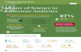 Master of Science in Customer Analytics - Olin Business … · in the field of big data. Its mission is to drive industry adoption of analytics- ... WashU’s Master of Science in