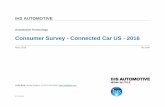 Consumer Survey - Connected Car US - 2016 Tech Consumer Survey – Connected Car US / April 2016 Introduction • This report builds off of the analysis of Apps in the Car: Auto Tech