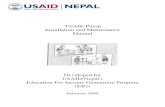Treadle Pump Installation and Maintenance Manualpdf.usaid.gov/pdf_docs/pnaeb714.pdfTreadle Pump Installation and Maintenance Manual Developed for USAID/Nepal's Education For Income