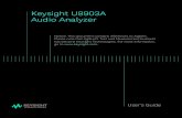 Keysight U8903A Audio Analyzerliterature.cdn.keysight.com/litweb/pdf/U8903-90002.pdf · Keysight U8903A Audio Analyzer ... rendering first aid and resuscitation is present. ... –