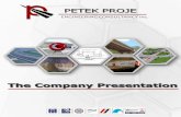 ENGINEERING CONSULTANCY Inc. - petek.com.tr PROJE Engineering Consultancy Inc. was established in 1997 in Ankara. Since its establishment, Petek Proje has carried out projects regarding