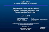 High Efficiency VCR Engine with Variable Valve Actuation ... · File 020408. AMR 2015. NETL/DOE Award No. DE -EE0005981. High Efficiency VCR Engine with. Variable Valve Actuation