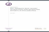 RepoRt: Key InsIghts Into talent attractIon and retentIon ... · Equal Measure | Key Insights into Talent Attraction and Retention Efforts in Philadelphia Page 3 The overall state