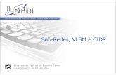 Sub-Redes, VLSM e CIDR - inf.ufes.brzegonc/material/S.O. II/Sub-Redes (1pag).pdfSpecify the extended-network prefix that allows the ... You need to establish eight subnets. a. Specify